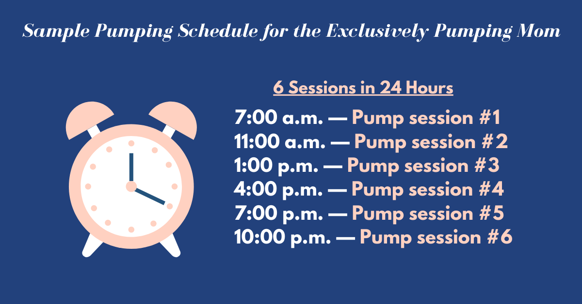 Pumping Schedule for Exclusive Pumping Moms